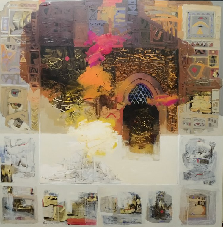 Coloured poems 1 | Acrylic on canvas | 140x140 cm |Coloured Poems Naser Agha