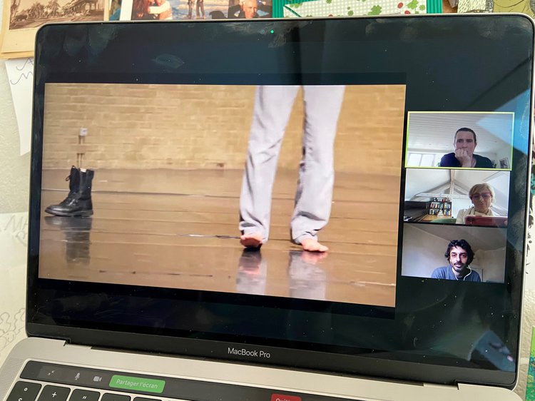 Virtual fieldwork. Conversation between Mithkal, Sara and Kasia, April 2020. Photo: Kasia Grabska